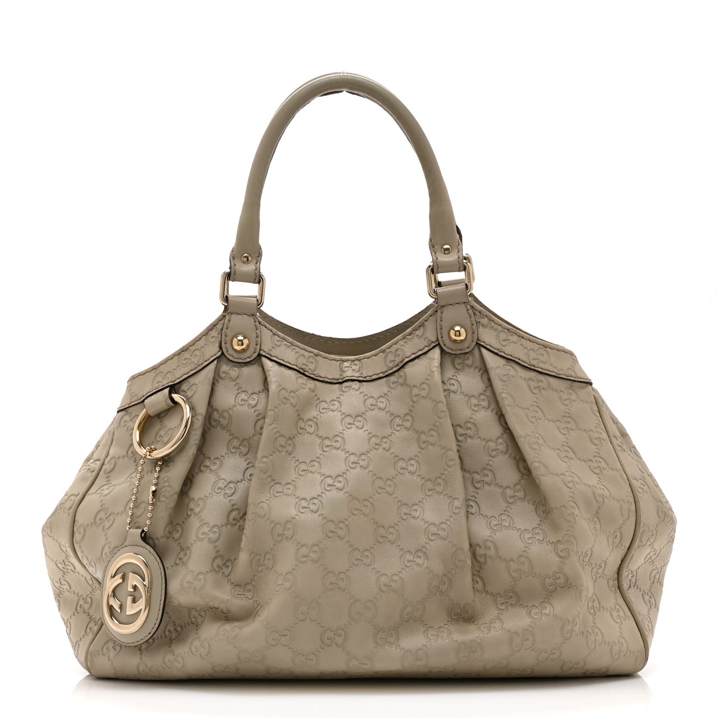 Guccissima Medium Sukey Tote Mystic White