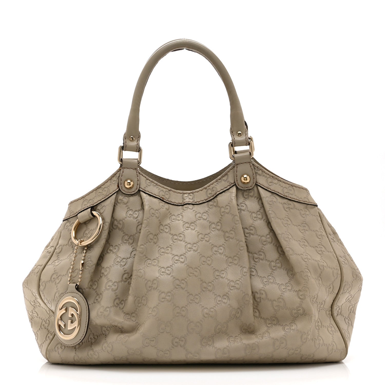 Gucci Guccissima Medium Sukey Tote Mystic White 1 of 14