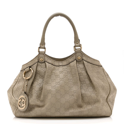 Gucci Guccissima Medium Sukey Tote Mystic White 1 of 14