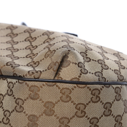 Gucci Monogram Margaux Calfskin Medium Emily Hobo Beige Ebony Cocoa 12 of 18