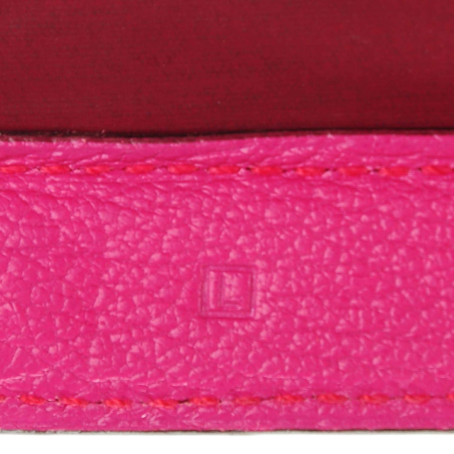 Hermes Chevre Mysore Karo PM Rose Shocking 7 of 7