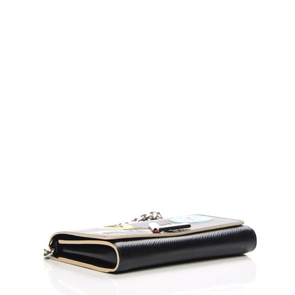 Louis Vuitton Epi World Tour Twist Chain Wallet Black 4 of 8