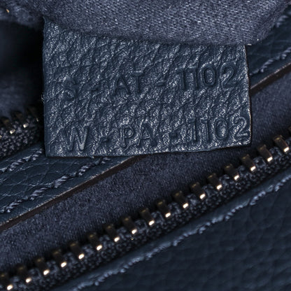 Celine Drummed Calfskin Mini Luggage Blue 10 of 14