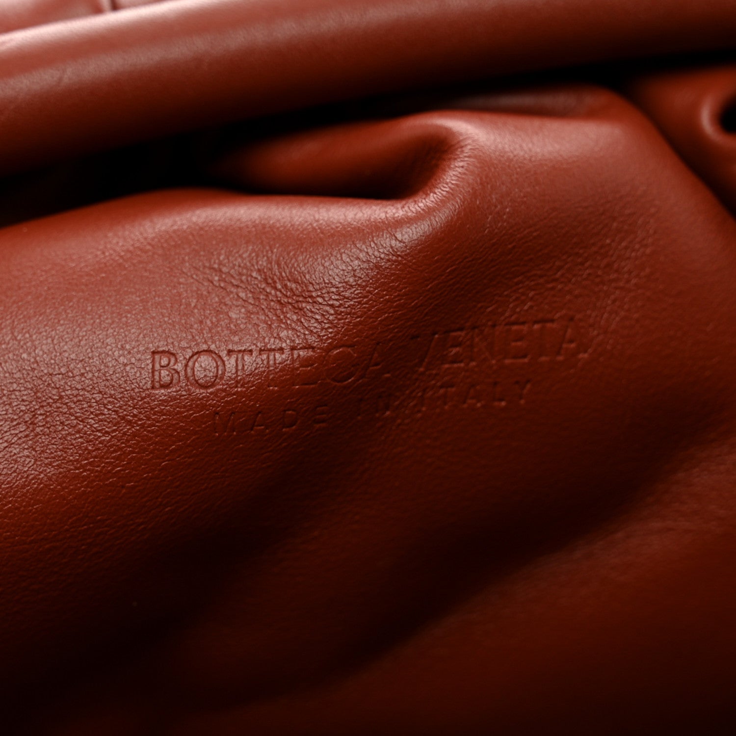 Bottega Veneta Smooth Butter Calf The Pouch Oversized Clutch Rust 6 of 10