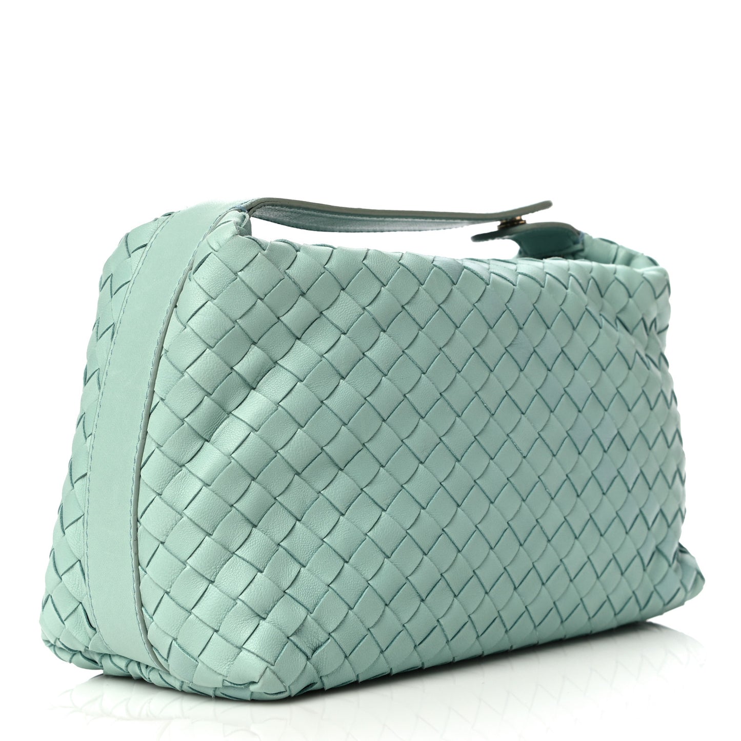 Nappa Intrecciato Large Cosmetic Case Green