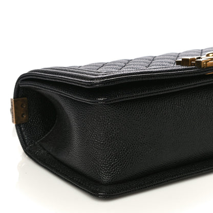 Chanel Caviar Quilted Medium Boy Flap Black 9 of 12