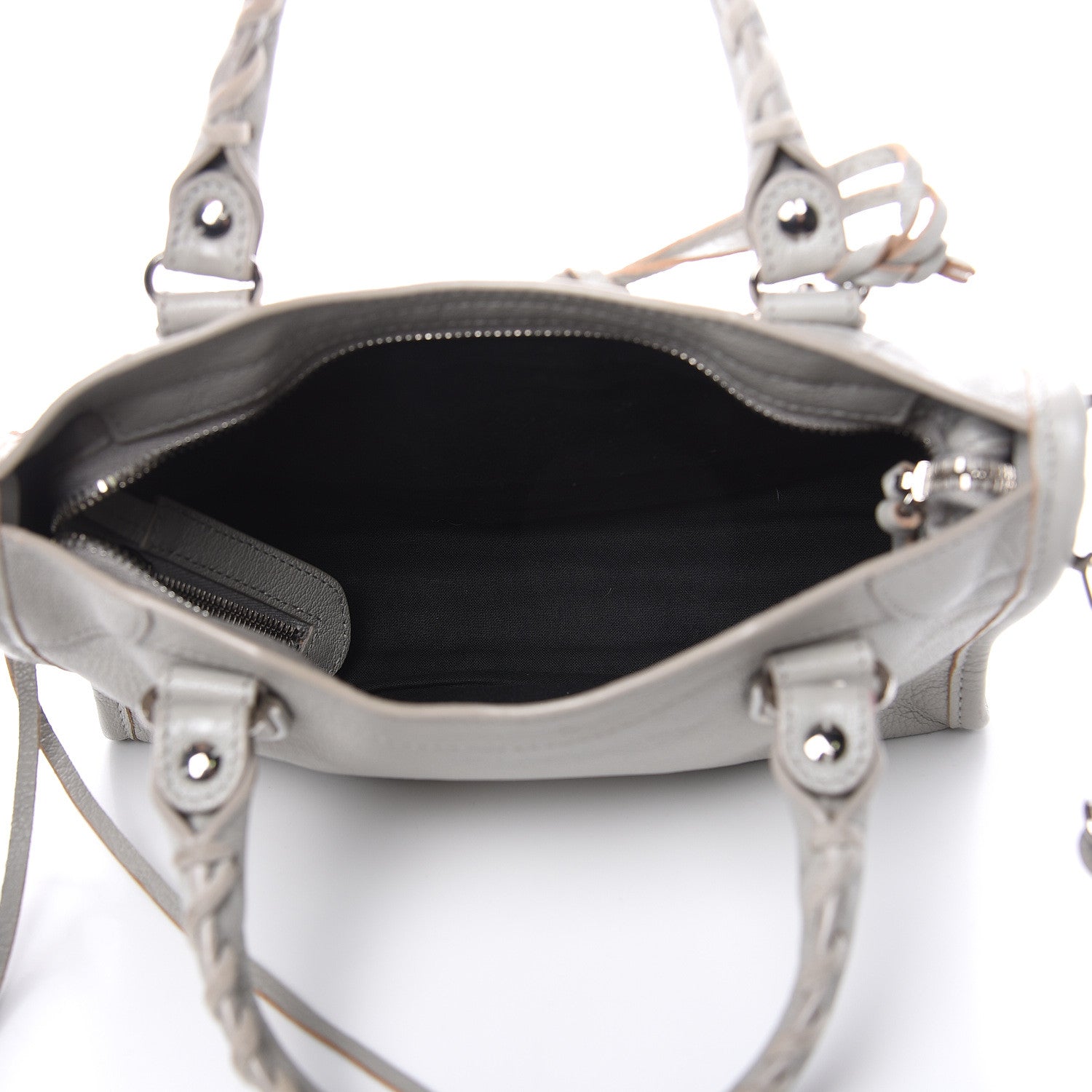 Balenciaga Chevre Silver Metallic Edge Hardware Mini City Gris Glace 7 of 13
