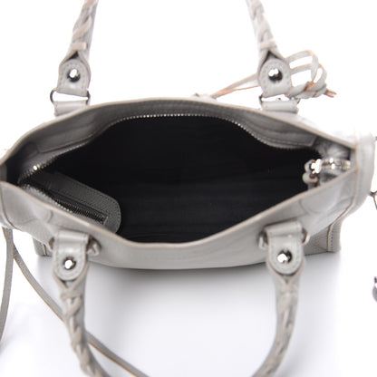 Balenciaga Chevre Silver Metallic Edge Hardware Mini City Gris Glace 7 of 13