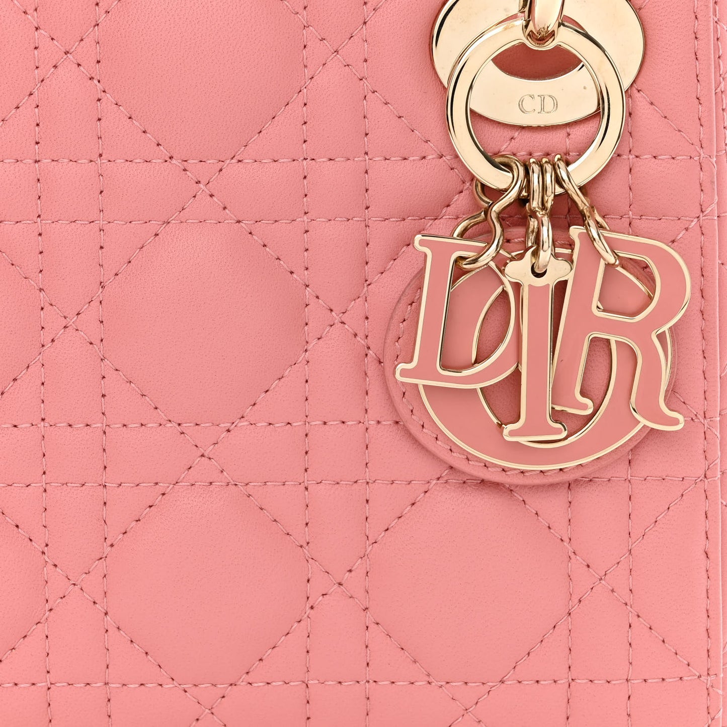 Lambskin Cannage Mini Lady Dior Pink