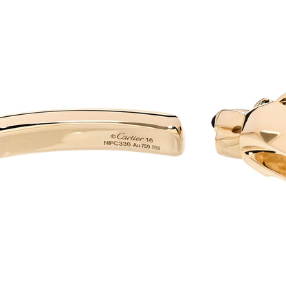 Cartier 18K Yellow Gold Tsavorite Black Onyx Panthere De Cartier Bracelet 16 4 of 5