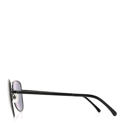 Chanel Pilot Summer Aviator Sunglasses 4223 Black 3 of 8