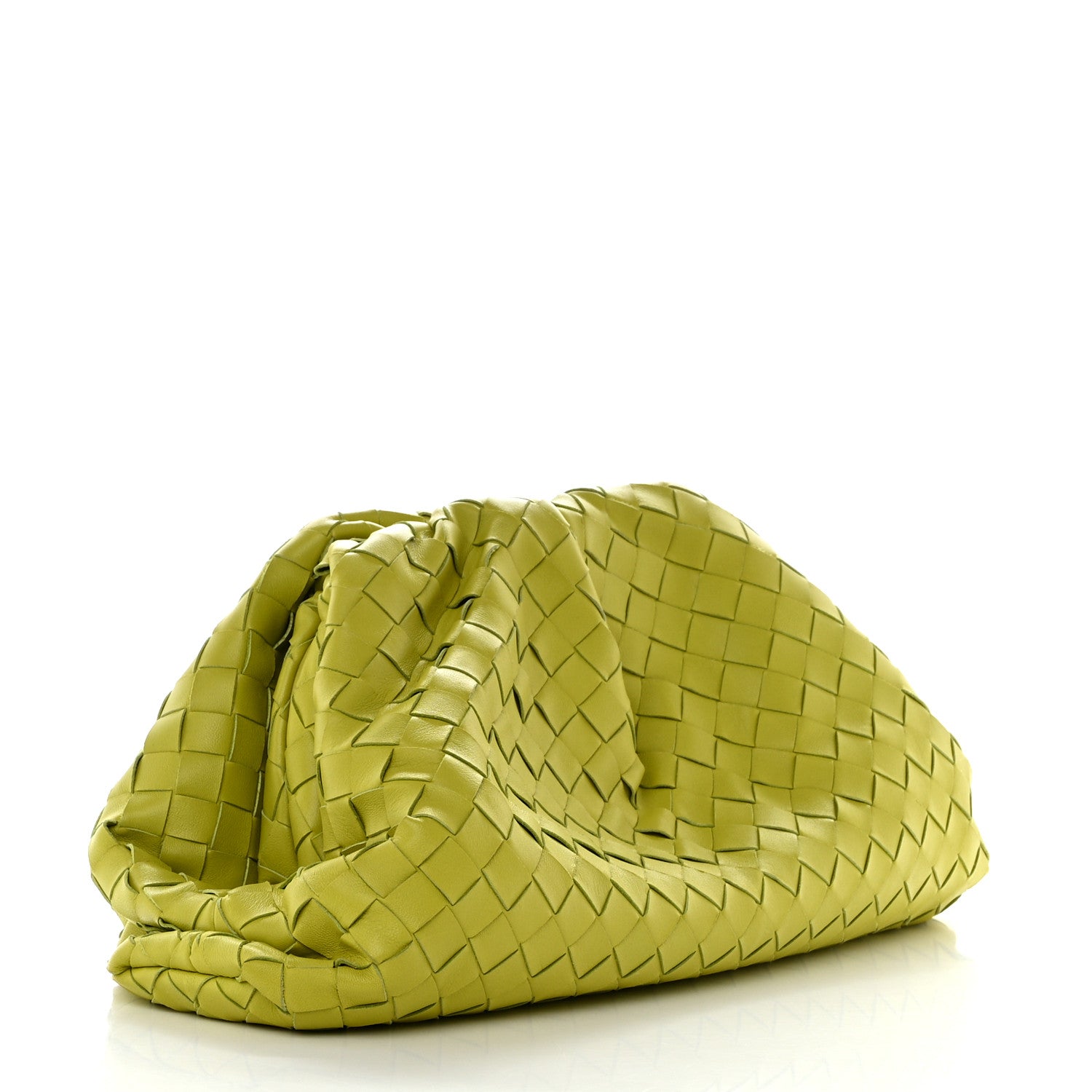 Bottega Veneta Nappa Maxi Intrecciato The Pouch Oversized Clutch Kiwi 3 of 7