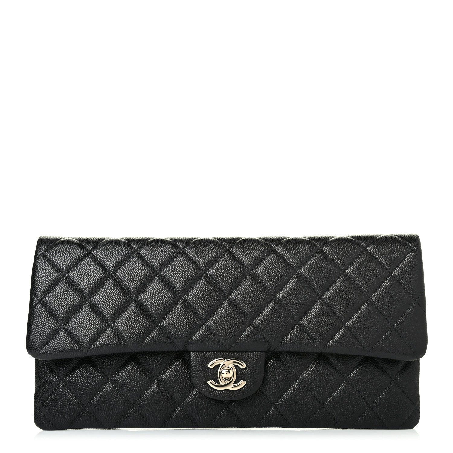 Chanel Caviar Quilted Flap Clutch Black 1 of 4