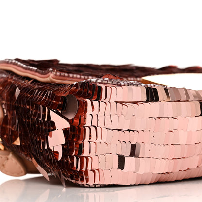 Fendi Sequin Paillettes Vitello Grace Sex and the City Mini Baguette Baby Pink 10 of 11