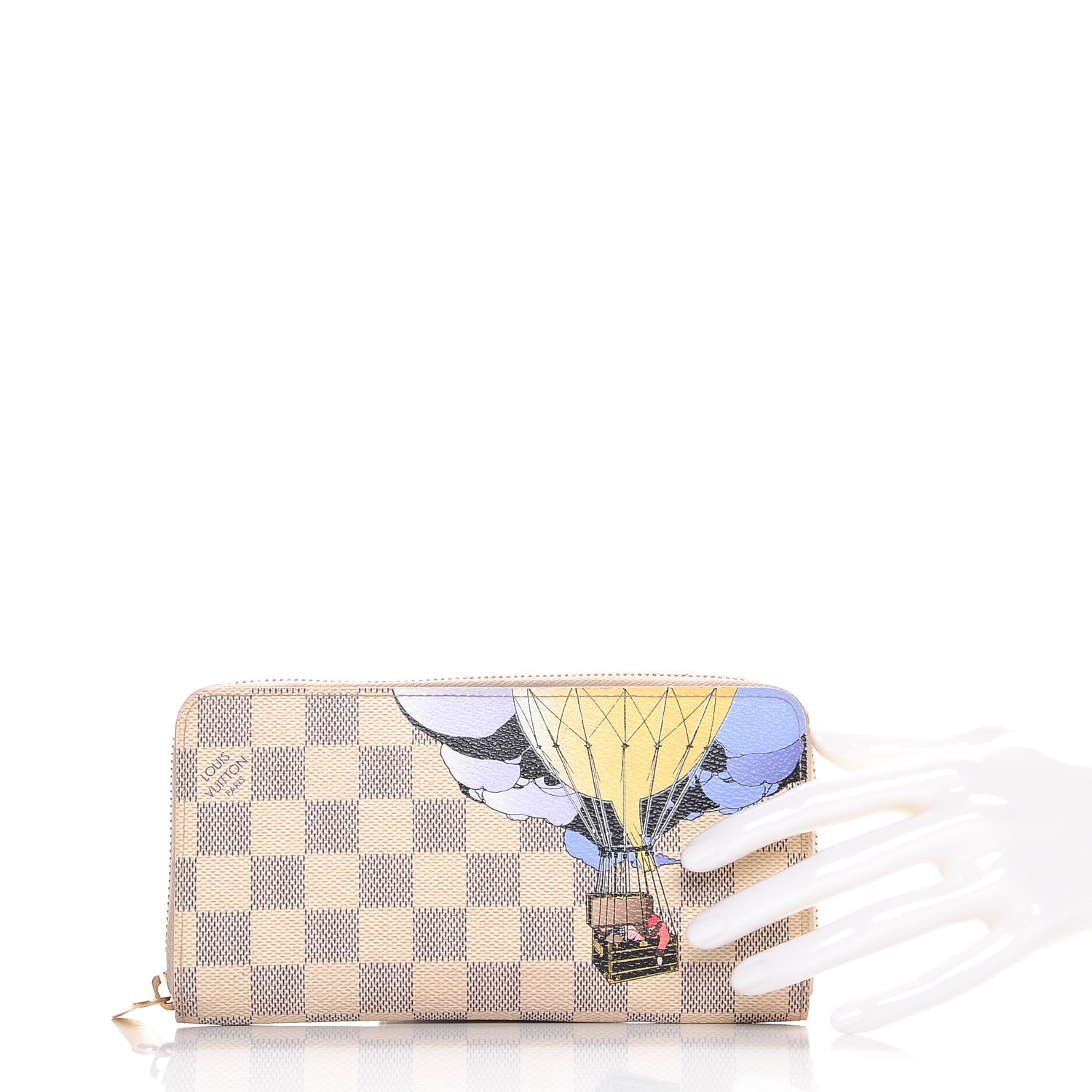 Louis Vuitton Damier Azur Illustre Zippy Wallet 2 of 12