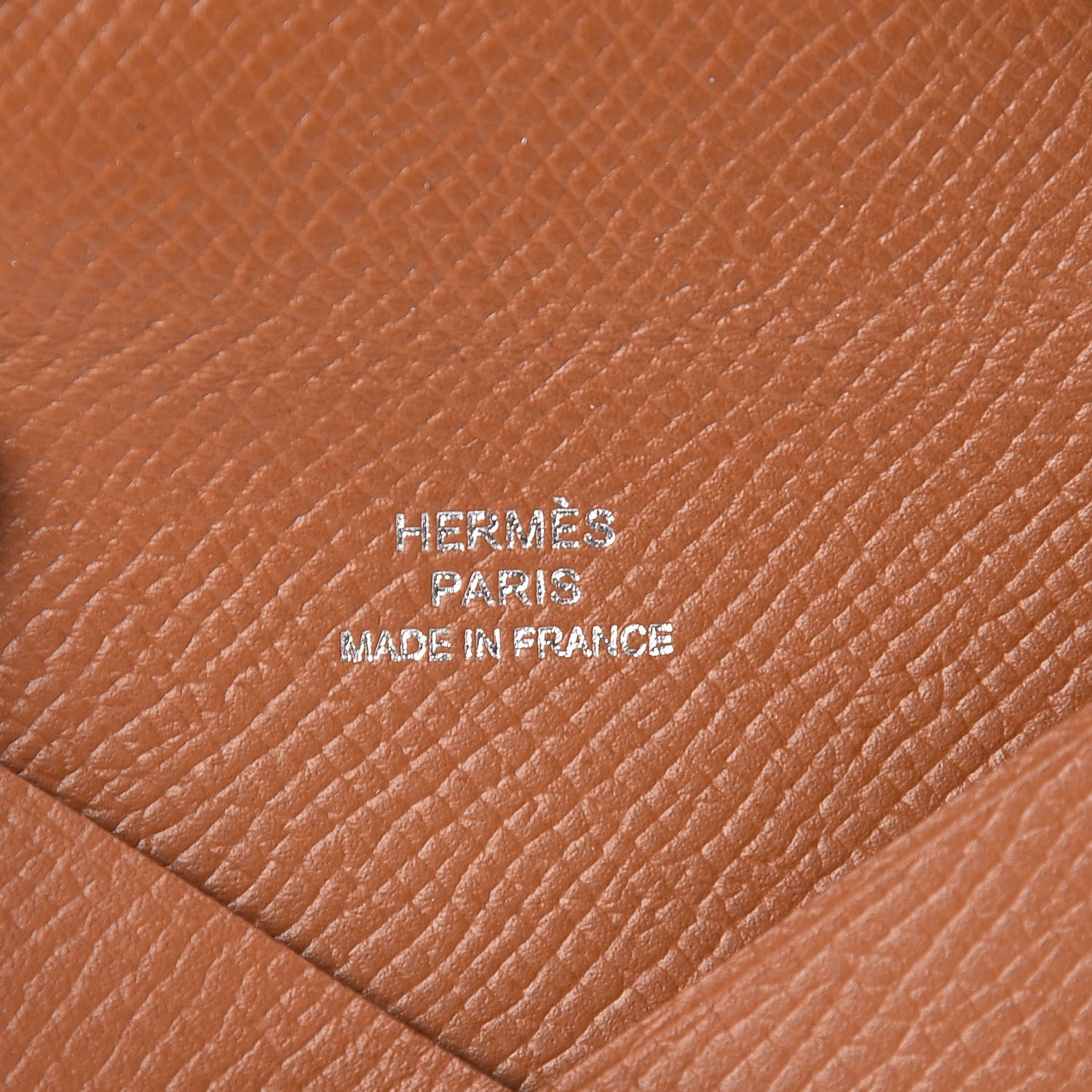 Hermes Epsom Calvi Card Case Gold 6 of 8