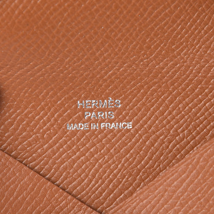 Hermes Epsom Calvi Card Case Gold 6 of 8