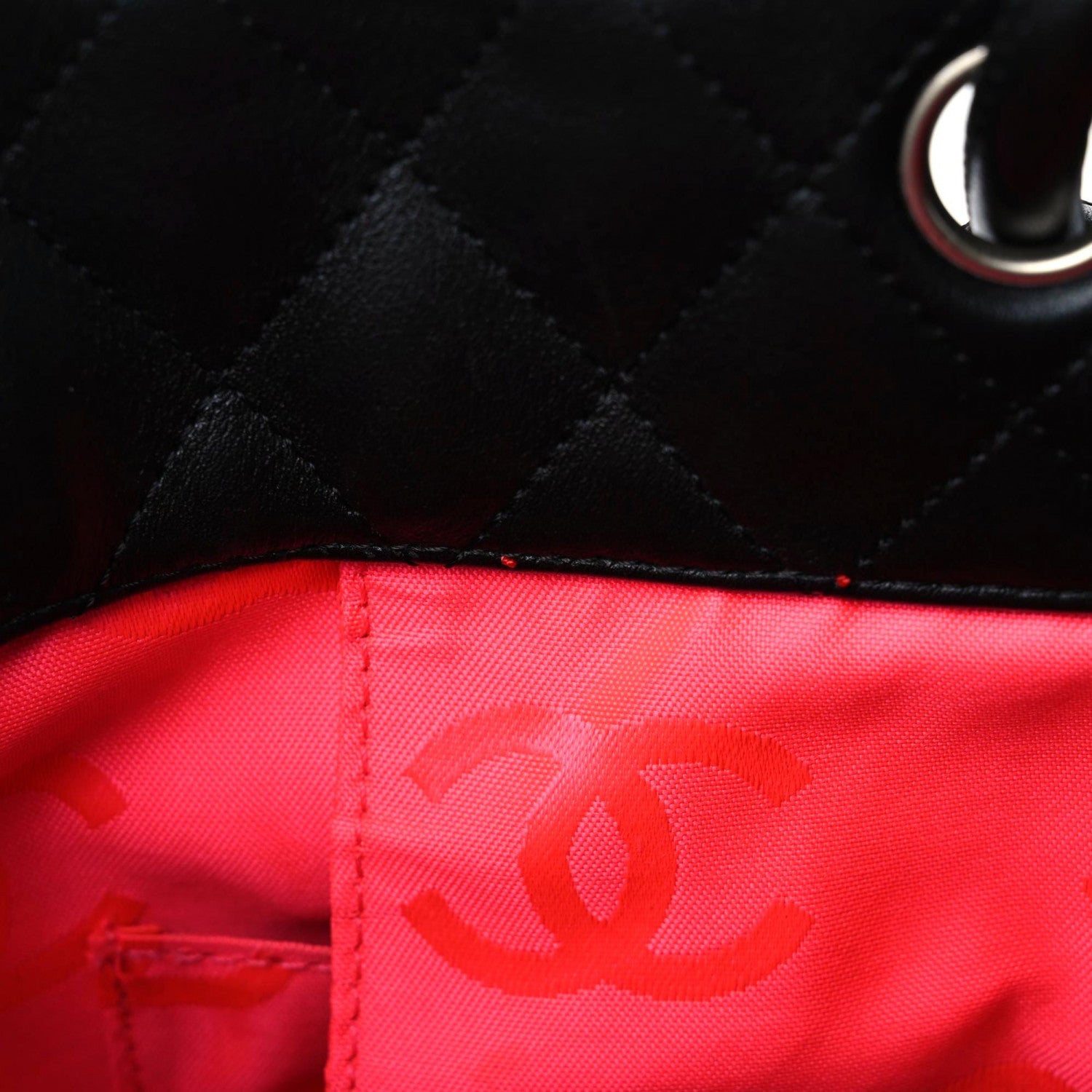 Chanel Calfskin Quilted Large Cambon Tote Black White 10 of 21