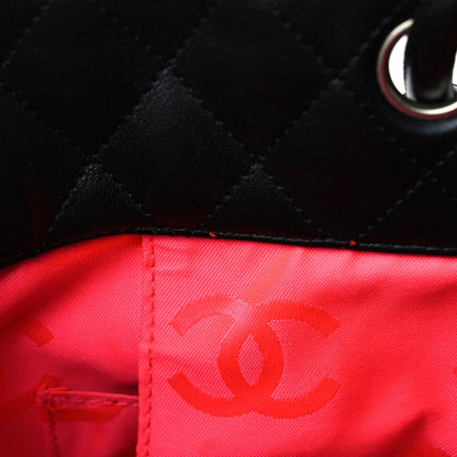 Chanel Calfskin Quilted Large Cambon Tote Black White 10 of 21