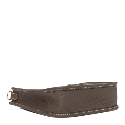 Hermes Taurillon Clemence Amazone Evelyne TPM Etoupe Bleu Indigo 3 of 4