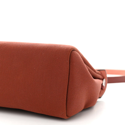 Hermes Toile Militaire Vache Hunter Laque Herbag Zip Retourne 31 PM Rouge H 11 of 12