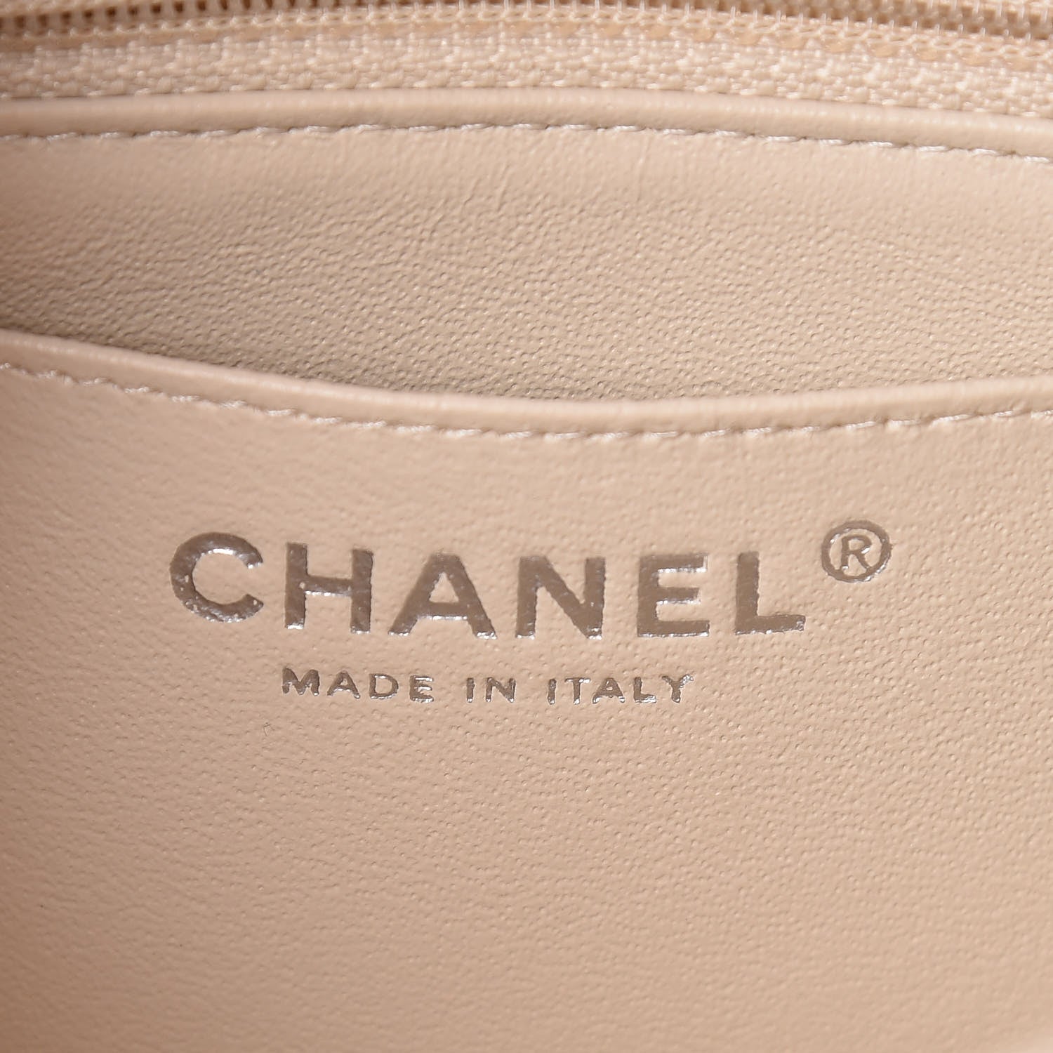 Chanel Caviar Quilted Mini Rectangular Flap Light Beige 8 of 10