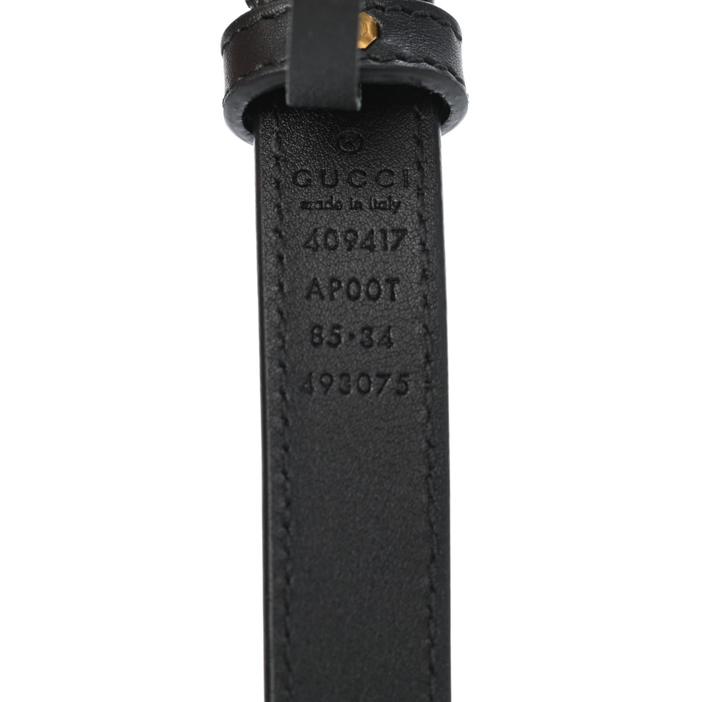 Calfskin Double G 20mm Belt 85 34 Black