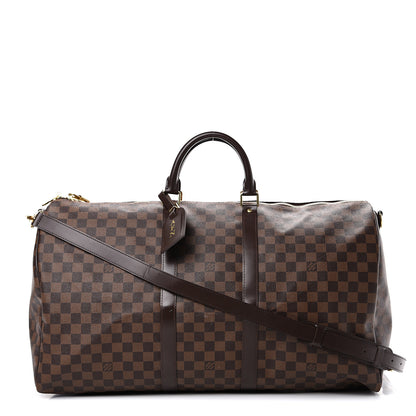 Louis Vuitton Damier Ebene Keepall Bandouliere 55 1 of 22