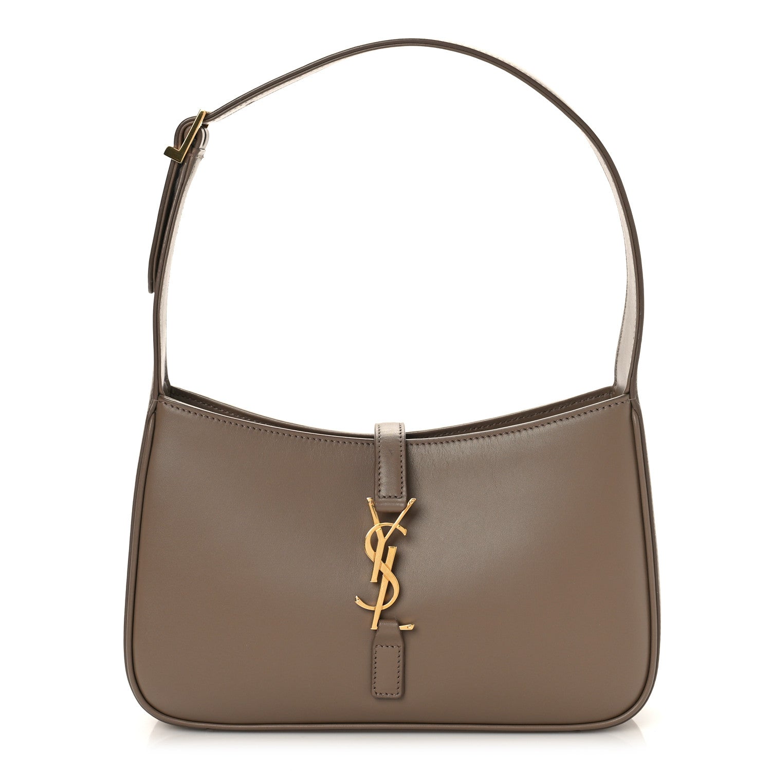 Saint Laurent Smooth Calfskin Le 5 A 7 Hobo Taupe 1 of 8