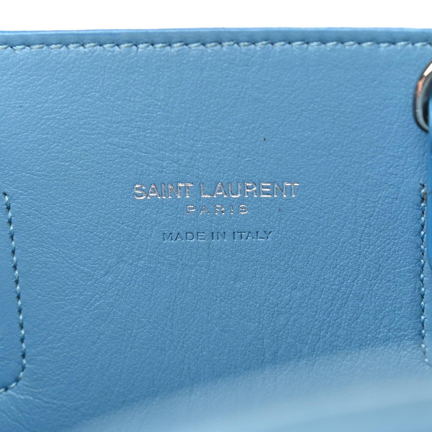 Saint Laurent Grained Calfskin Nano Sac De Jour Blue Clair 6 of 16