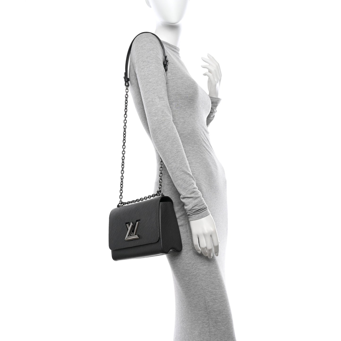 Epi Twist Shoulder Bag MM Etain