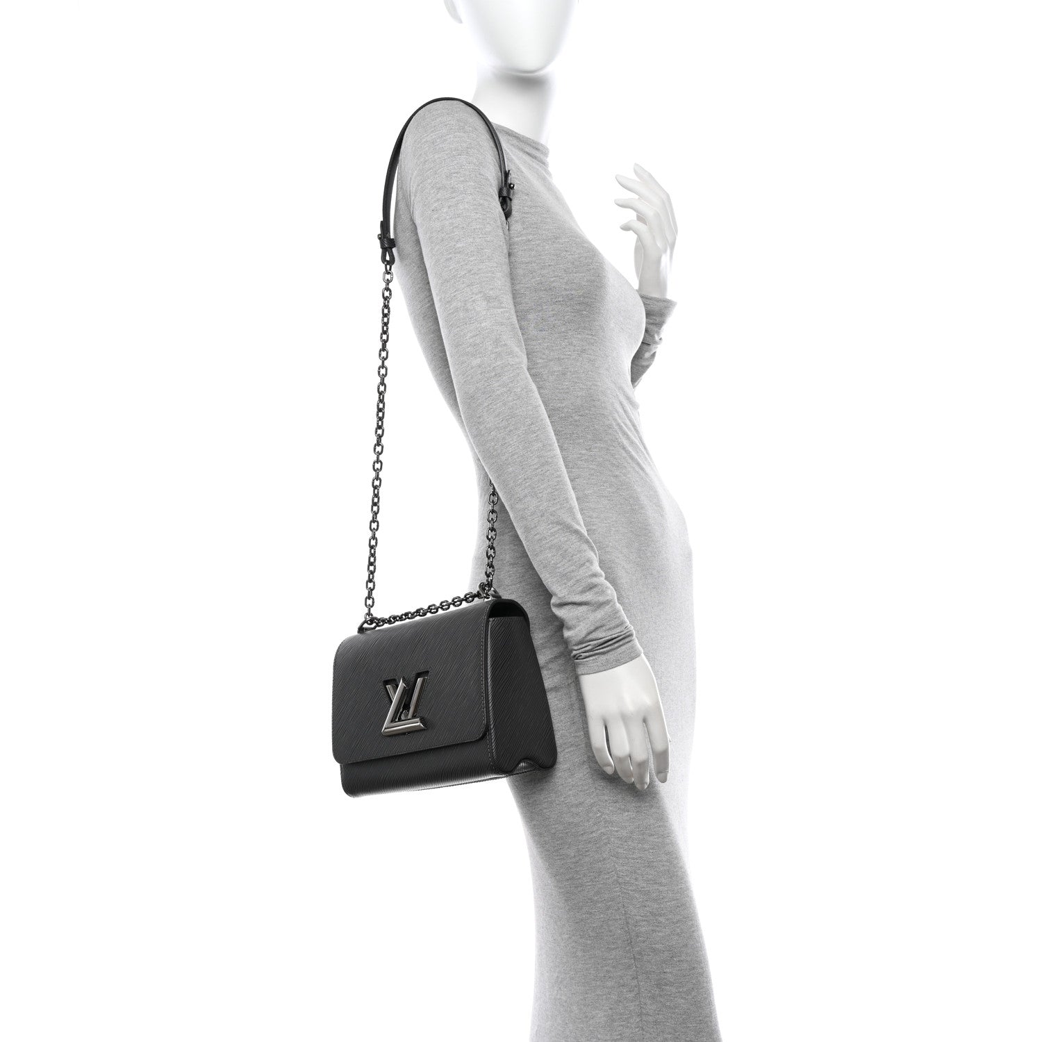 Louis Vuitton Epi Twist Shoulder Bag MM Etain 2 of 9