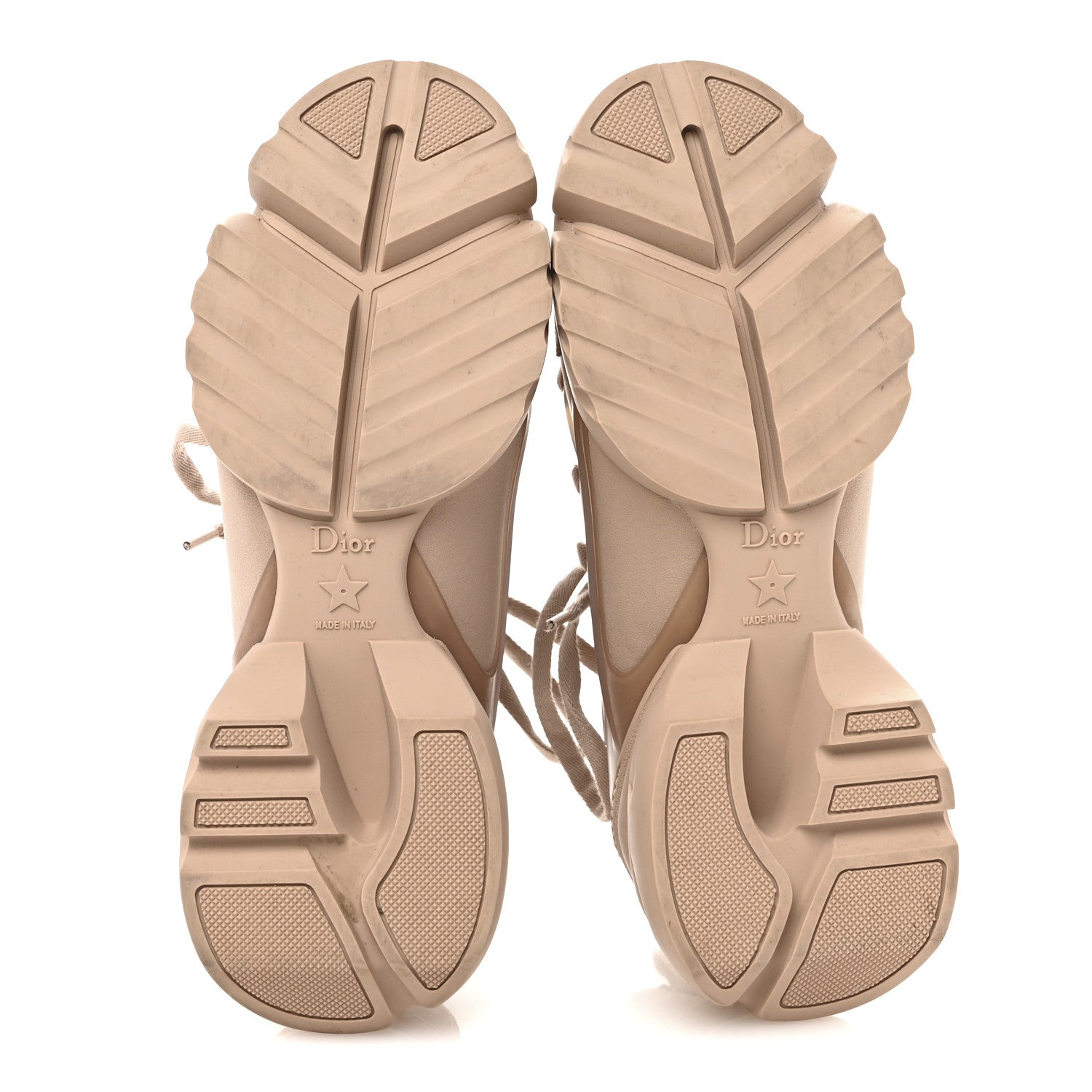 Christian Dior Neoprene Rubber Womens D-Connect Sneakers 36.5 Nude 6 of 9