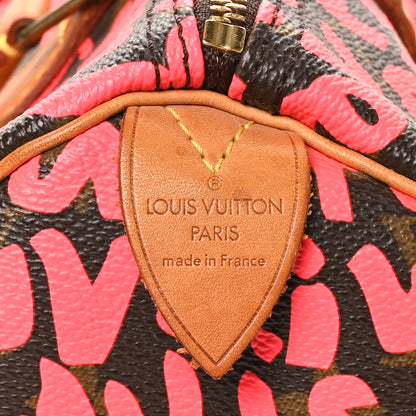 Louis Vuitton Monogram Graffiti Speedy 30 Fuchsia 6 of 11