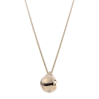 Tiffany 18K Yellow Gold 12.75mm HardWear Ball Pendant Necklace 3 of 6