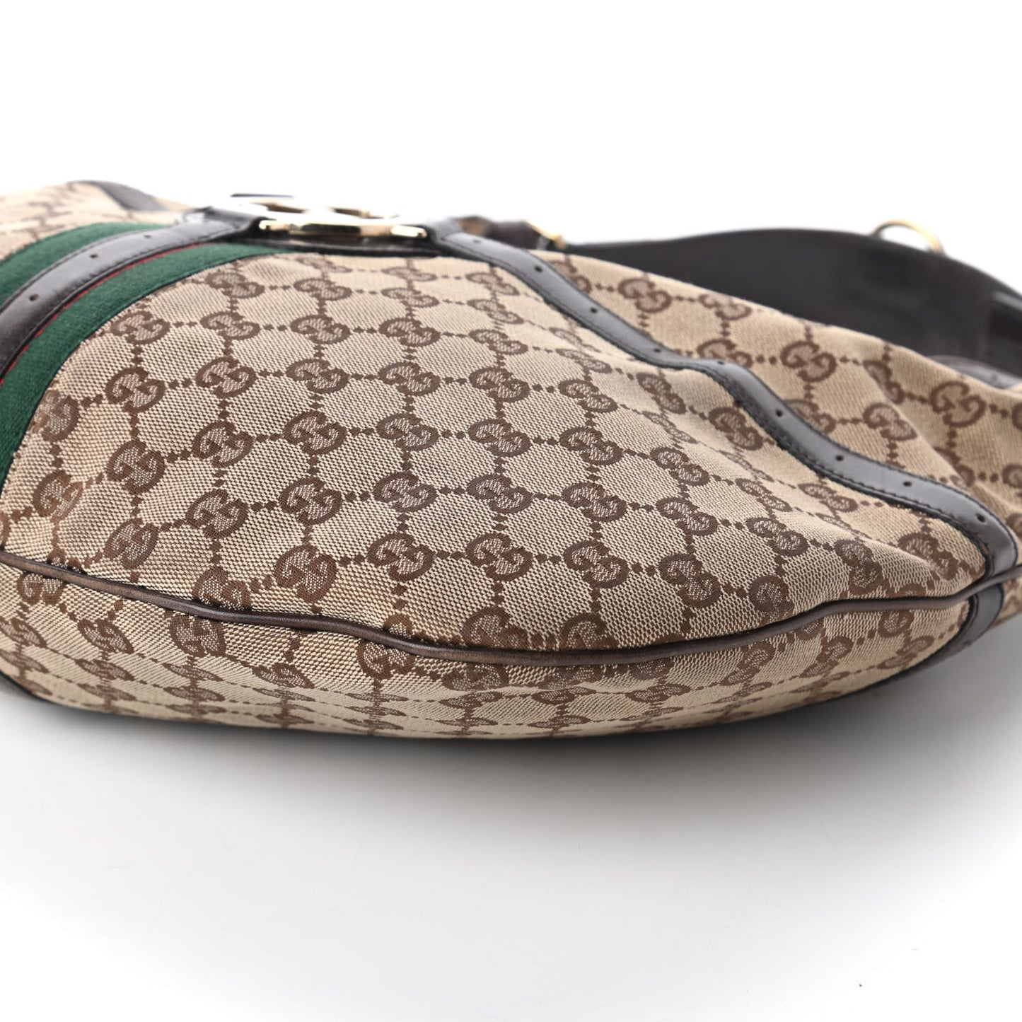 Monogram Web GG Reins Hobo Brown