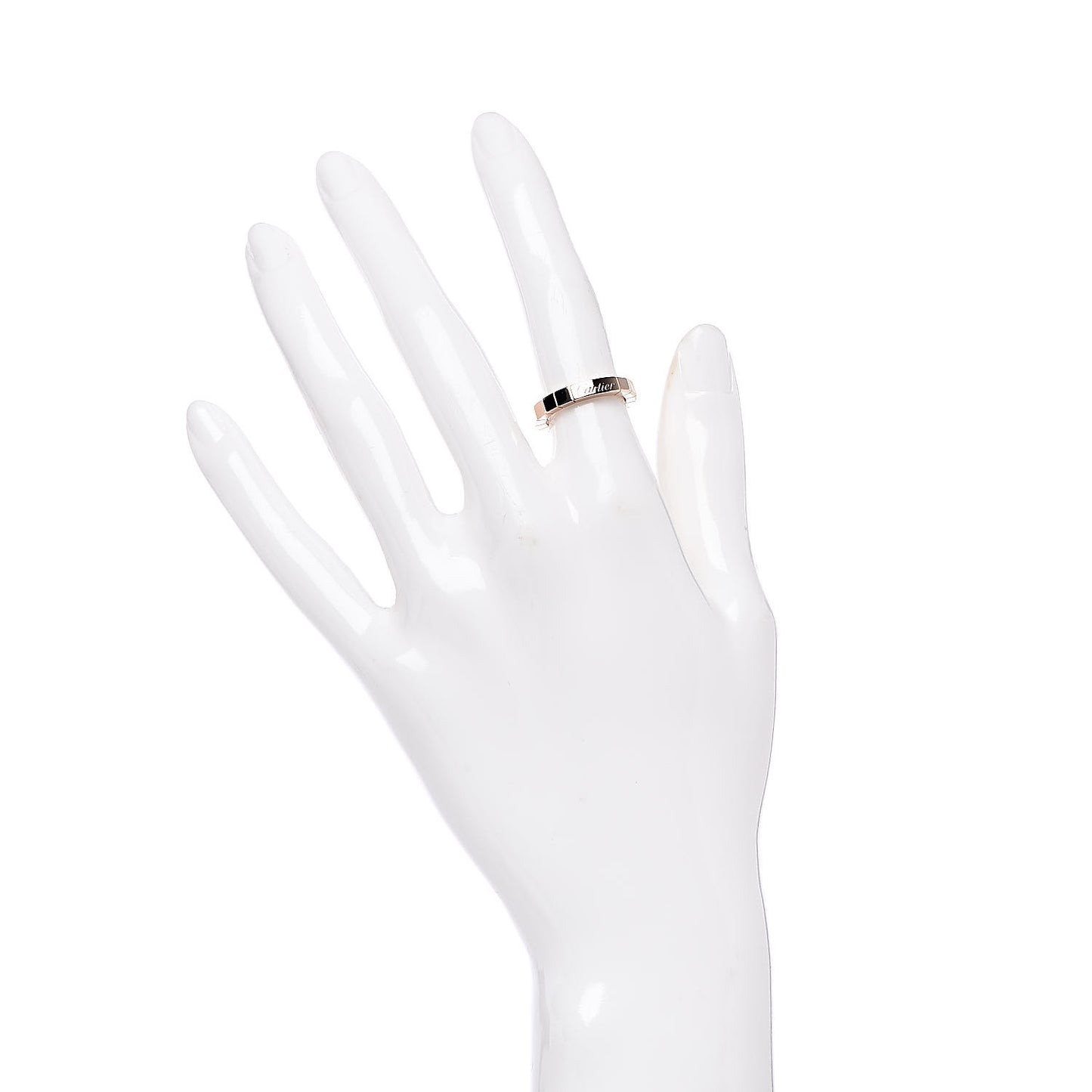 18K Pink Gold 3mm Lanieres Ring 48 4.5