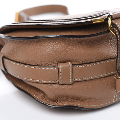 Chloe Calfskin Mini Marcie Round Crossbody Bag Tan 8 of 10