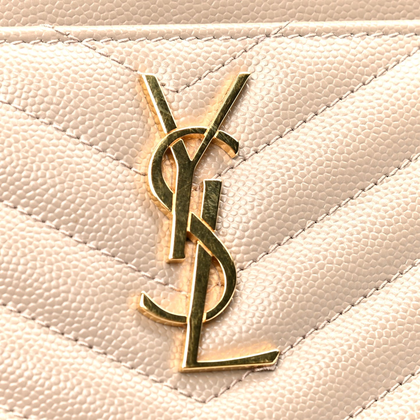 Grain De Poudre Chevron Monogram Bill Pouch Dune