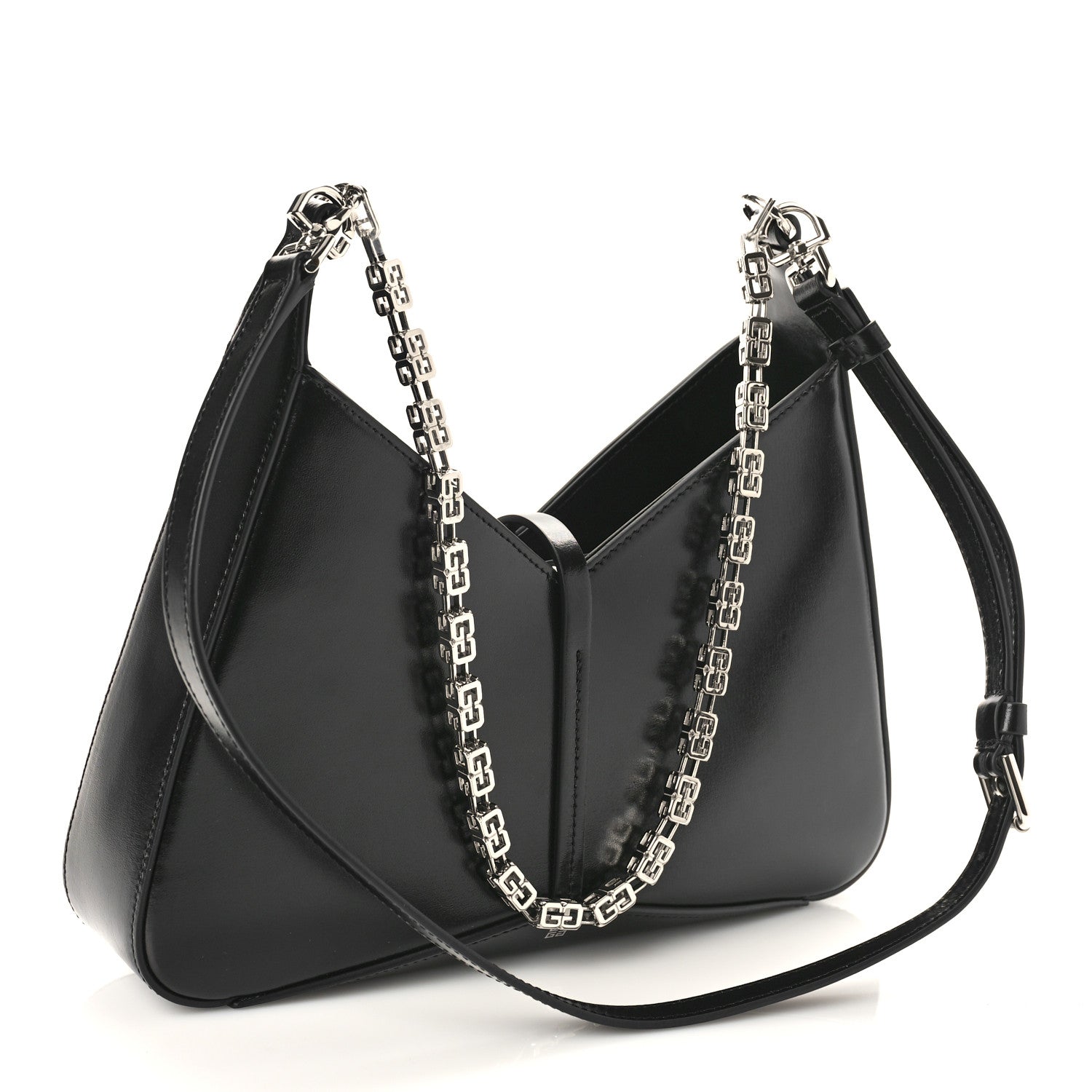 Givenchy Box Calfskin Small Zipped Cut Out Shoulder Bag Black 3 of 10