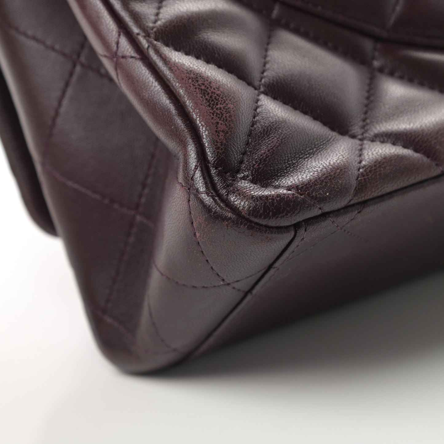 Lambskin Quilted Maxi Double Flap Purple