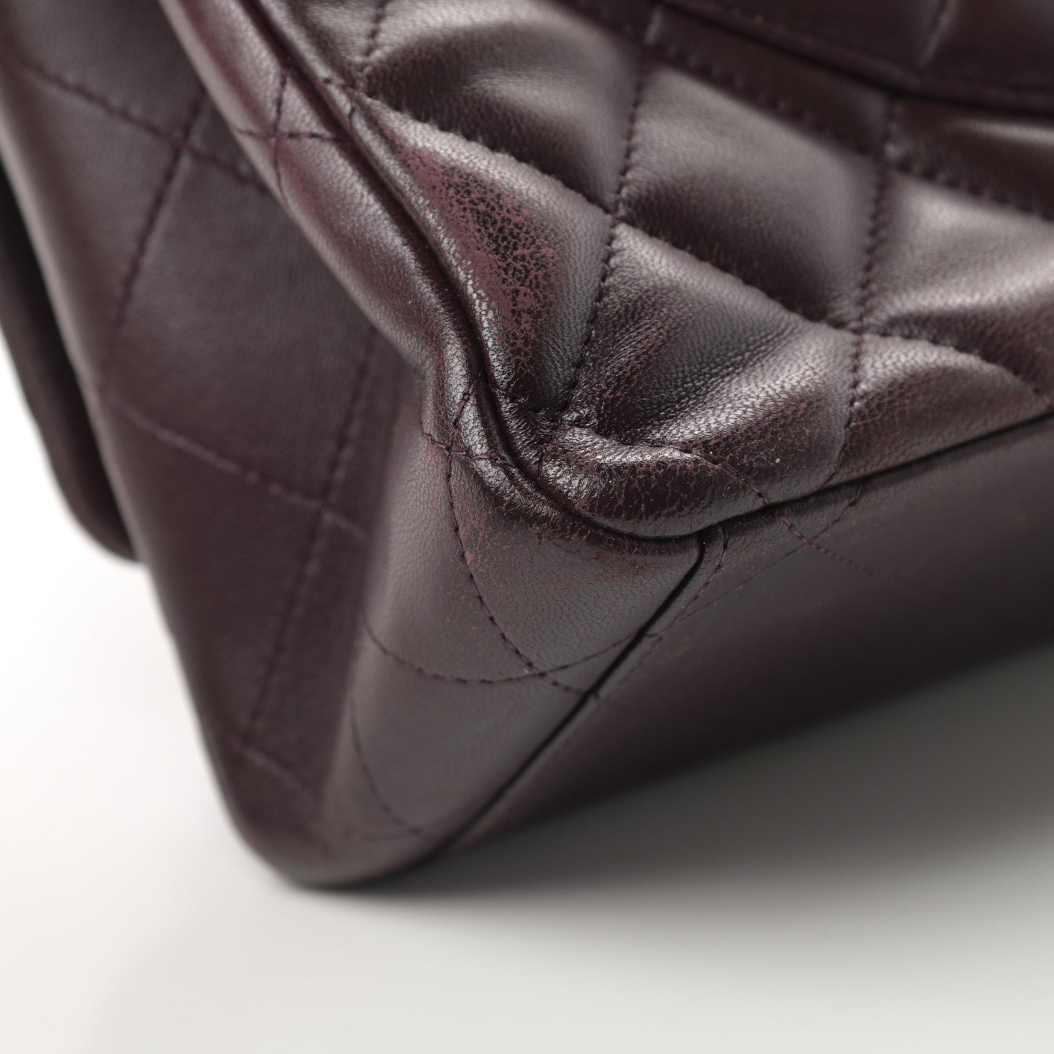 Chanel Lambskin Quilted Maxi Double Flap Purple 12 of 21