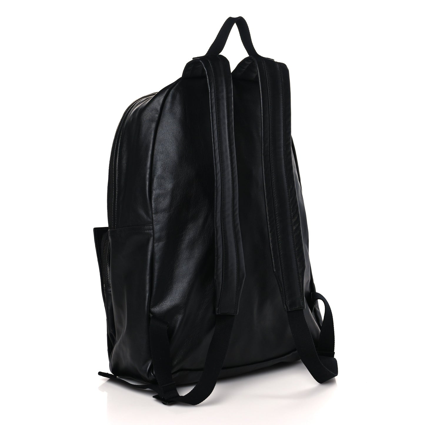 Smooth Calfskin Intrecciato Backpack Black