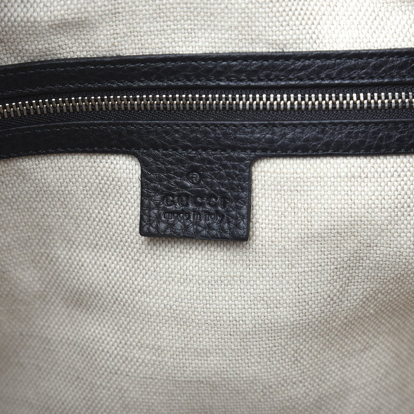 Pebbled Calfskin Studded Medium Soho Chain Shoulder Bag Black