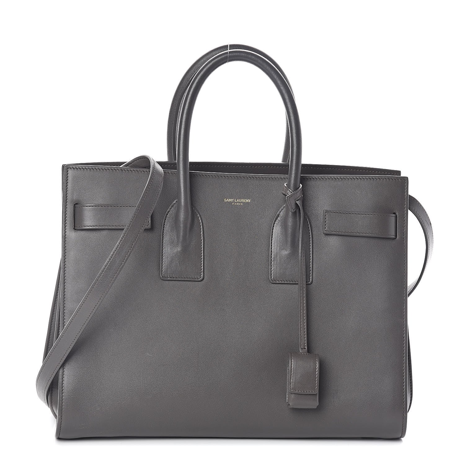 Saint Laurent Calfskin Small Sac De Jour Fog 1 of 9
