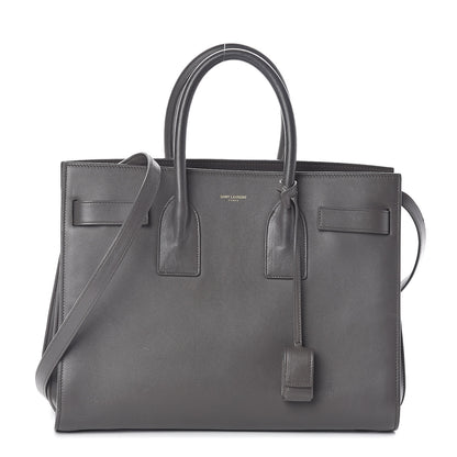 Saint Laurent Calfskin Small Sac De Jour Fog 1 of 9