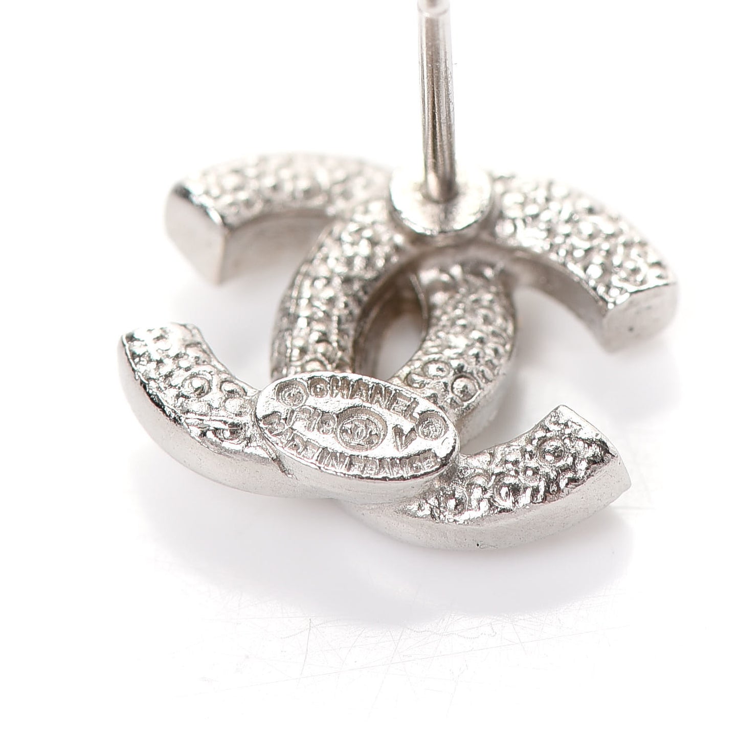 Crystal Mini Timeless CC Earrings Silver