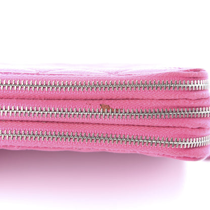 Chanel Caviar Quilted Triple Zipper Wallet Pink 12 of 13