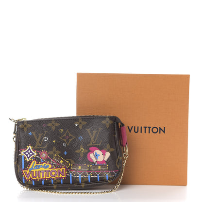 Louis Vuitton Monogram 2020 Christmas Animation Roller Coaster Mini Pochette Accessories Pivoine 7 of 7