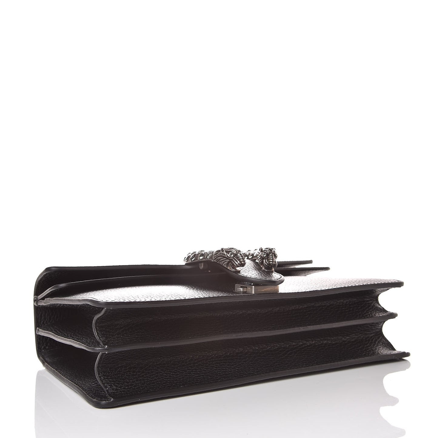 Pebbled Calfskin Small Dionysus Shoulder Bag Black